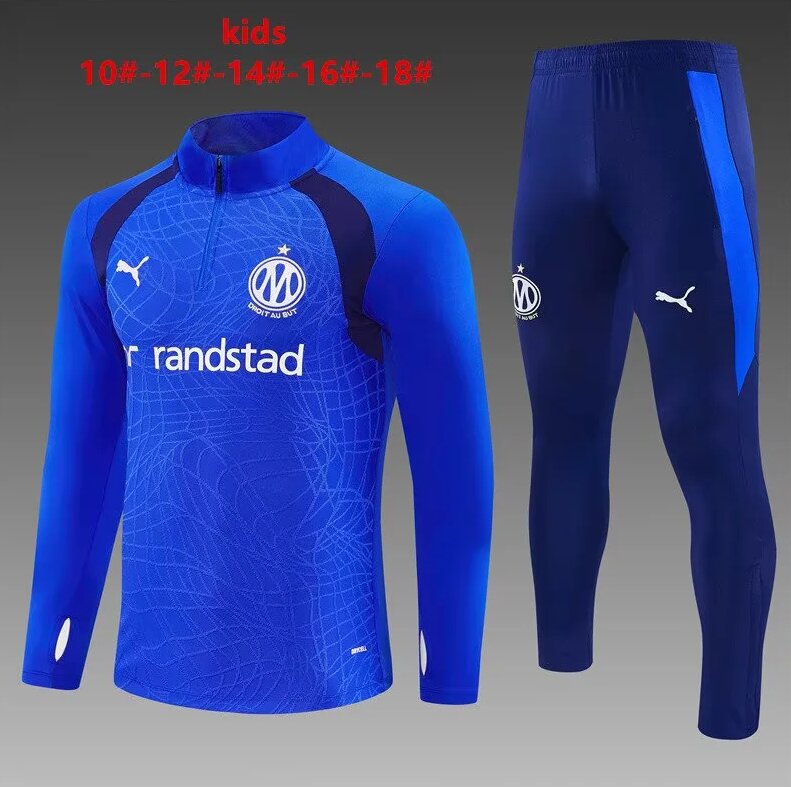 Kids Marseille 26/27 Tracksuit - Blue